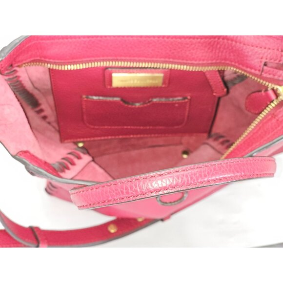 Annabel Ingall Women's Red Leather Ella Whipstitch Tote Bag Medium 2001 - Picture 7 of 15